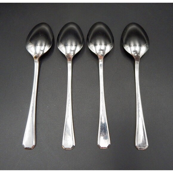 Supreme Cutlery by Towle Chestnut Hill Teaspoon Glossy Stainless Japan Lot 4 (A) - Picture 3 of 8